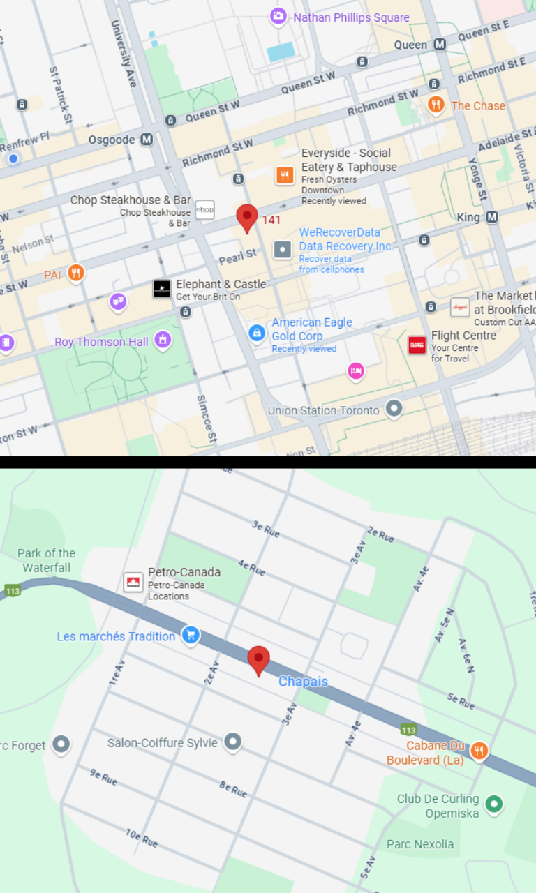 Google Map of Suite 1102, 141 Adelaide Street W, Toronto ON